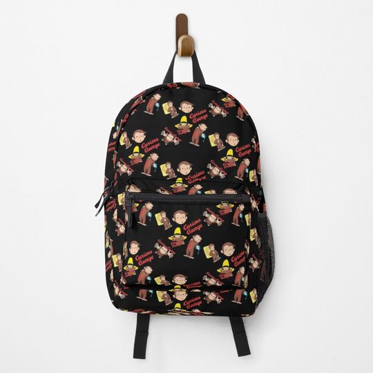 funny and cute curious george monky  Backpack