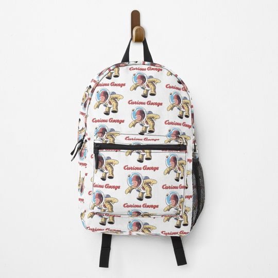 cute astronout monkey curious george Backpack