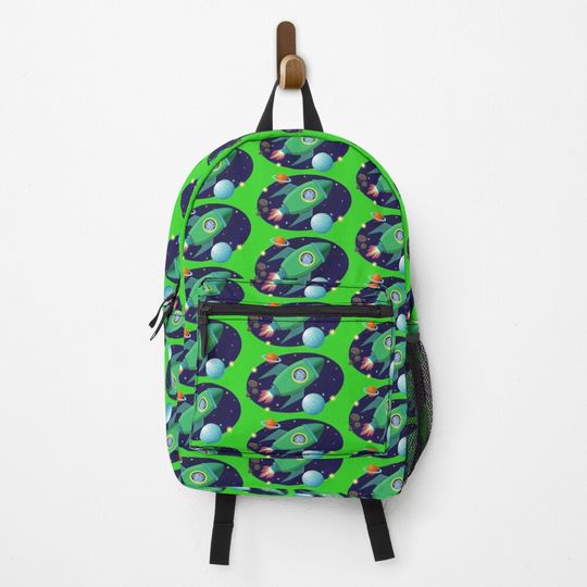 space cat rocket Backpack