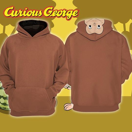 Curious George Hoodie Curious George Halloween Costume Shirt, Curious George Family Shirt, Curious George Birthday Shirt 02