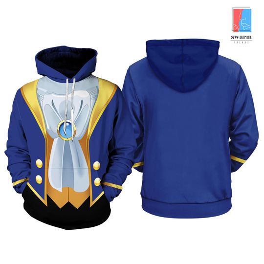 Beauty and the Beast Full Over Print Hoodie | Beast Halloween Costume Shirt | Princess Belle Shirt | Family Christmas Shirt