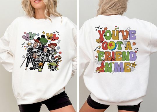 Toy Story Halloween Shirt, You've Got a Friend In Me Spooky Tee, Woody Spooky Vibes Shirt, Disney Halloweeen Trip Tee, WDW Halloween Sweat