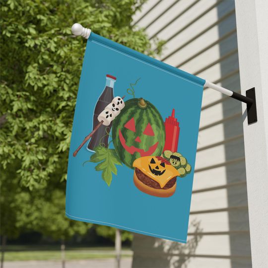 Summerween Garden Banner Slasher Summer Decor Halloween Flag Seasonal Outdoor Decor BBQ Party Sign Yard Art Hot Ghoul Summer Goth Summer