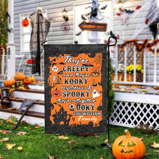 Trick Or Treat Halloween Garden Flag - Personalized Halloween Yard Flag For Outdoor Decor