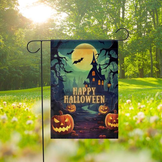 Halloween Garden Flag - Trick or Treat Fall Decor