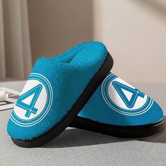 Fantastic Four Logo Slipper, The Fantastic Four First Steps Slipper, Mr Fantastic Sue Storm Human Torch The Thing, Fantastic Four Movie