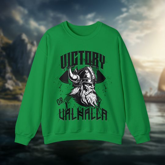 Norse-inspired Viking Sweatshirt - Conquer in Style or Reach Valhalla