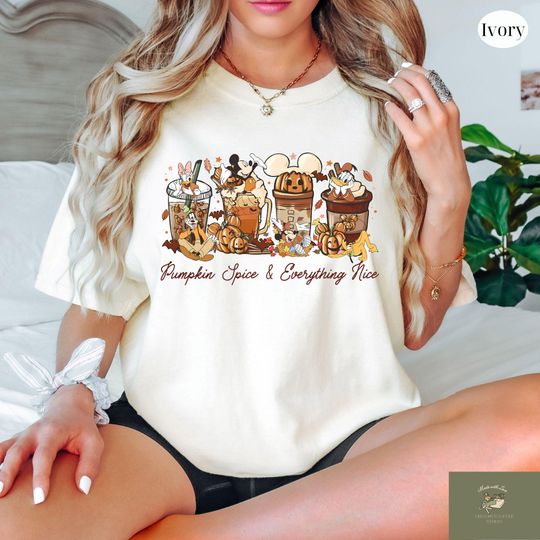 Disney Halloween Mickey T-Shirt, Pumpkin Spice Fall Tee