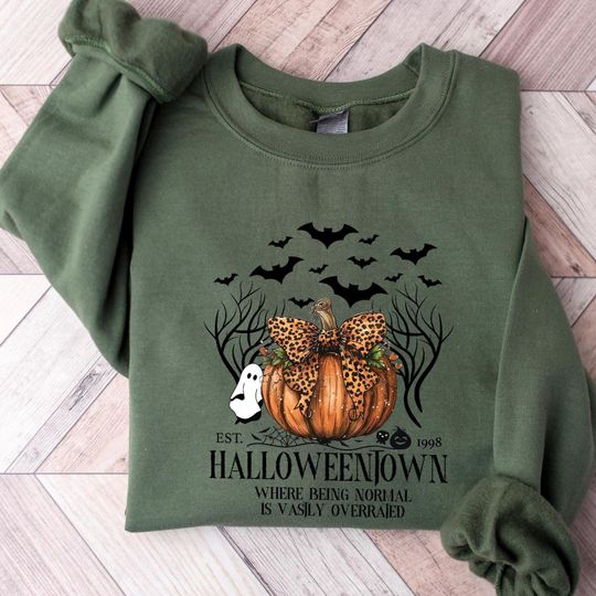 Halloweentown 1998 Sweatshirt Halloween Town Crewneck Retro Halloween Sweater