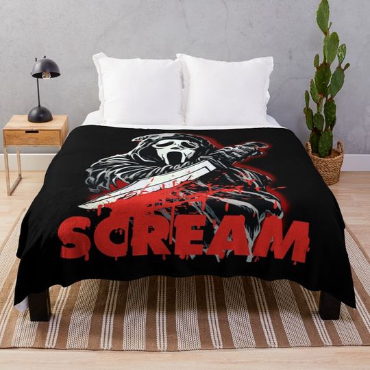 Scream Movie Throw Blanket