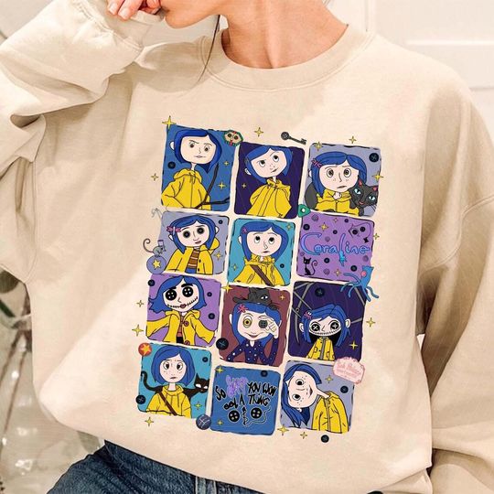 Cute Horror Movie Fan Sweatshirt, Coquette Bow Movie Eyes Tee