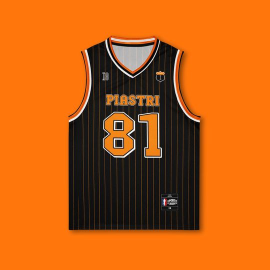 Oscar Piastri McLarn F-1 Basketball Jersey, Formla One, McLarn Merch