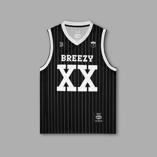 Chris Brown "Breezy Bowl" Basketball Jersey - 11:11 Tour Merch