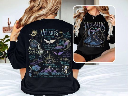 Velaris City of Starlight Shirt ACOTAR Merch Rhysand Night Court Sweater Bookish Gift