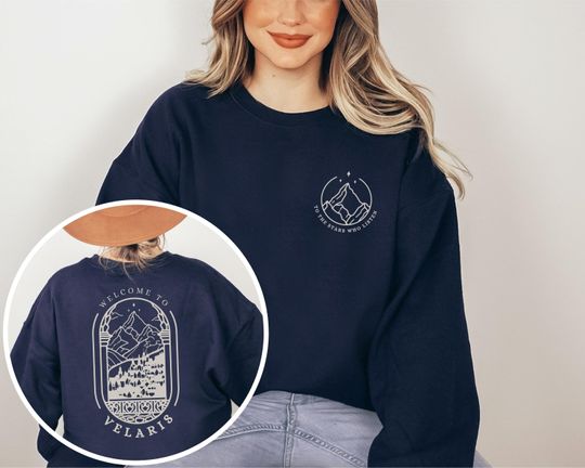 Velaris Unisex Sweatshirt, ACOTAR Shirt, Night Court City of Starlight, Romance Book Lover Gift