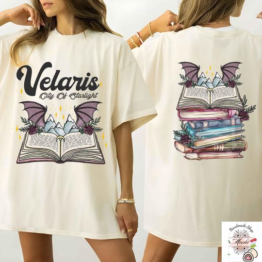 Velaris City Of Starlight Two-Sided Shirt, SJM Merch Shirt, Velaris ACOTAR Shirt