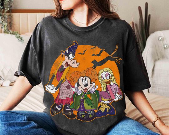 Funny Minnie Daisy Cosplay Hocus Pocus Sanderson Sisters Shirt, Disney Witch Scary Movie Tee