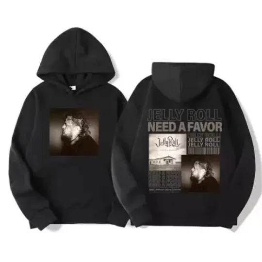 Jelly Roll The Beautifully Broken Tour 2024 Hoodie For Fans Double-Sided