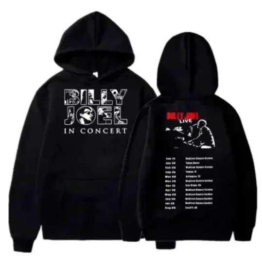 2 sided hoodie, Billy Joel World Tour 2024 Hoodie, gift for fans