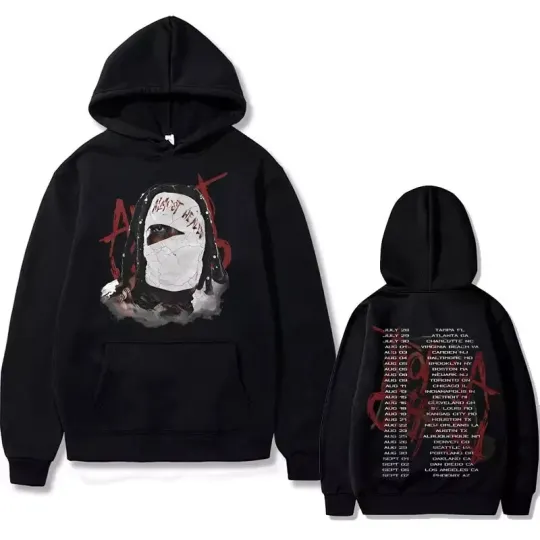 Lil Durk Double-Sided Hoodie – Healing Tour Rapper Fan Pullover Sweatshirt