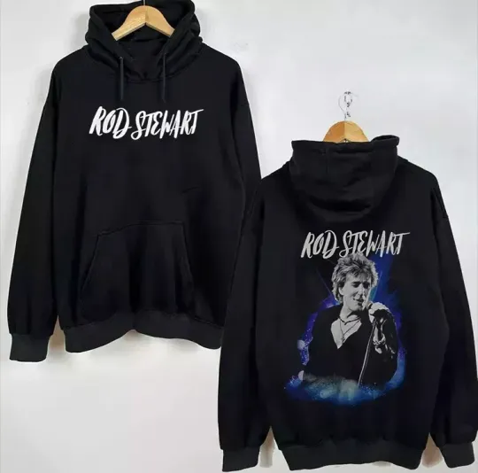 Rod Stewart On Tour 2025 Hoodie – Unisex Pullover Sweatshirt for Fans