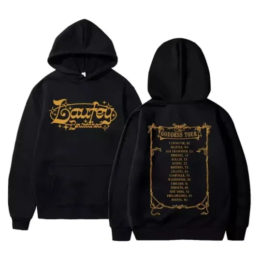 Laufey Double-Sided Hoodie – Singer Bewitched The Goddess Tour Fan Pullover