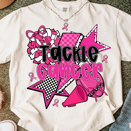 Football Breast Cancer Awareness T-Shirt, Pink Out, Girly Game Day