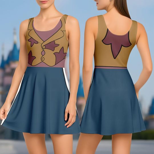 Jumba Jookiba Costume Skater Dress, Lilo And Stitch Character Cosplay, Disney Cartoon Women Dress