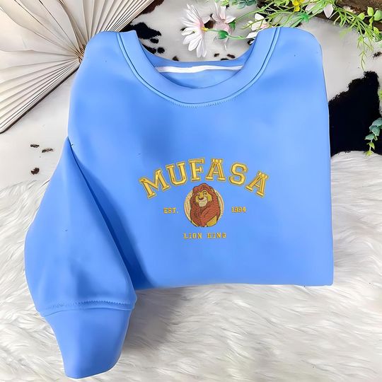 Simba Nala Mufasa Rafiki Timon Pumbaa Embroidered Sweatshirt, The Lion King Sweatshirt