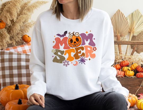 Momster Halloween Sweatshirts, Couples Halloween Hoodie, Momster Sweatshirt, Halloween Momster shirt, Mom Halloween, Dad Halloween