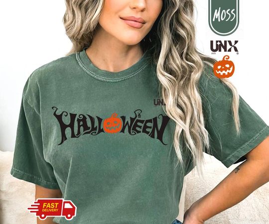 UNX T-Shirt Unisex - Pumpkin Halloween Festival | Halloween T-Shirt | Vintage Retro Streetwear | Summer Essentials