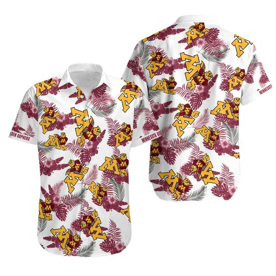 Minnesota Golden Gophers tropical hawaiian shirt