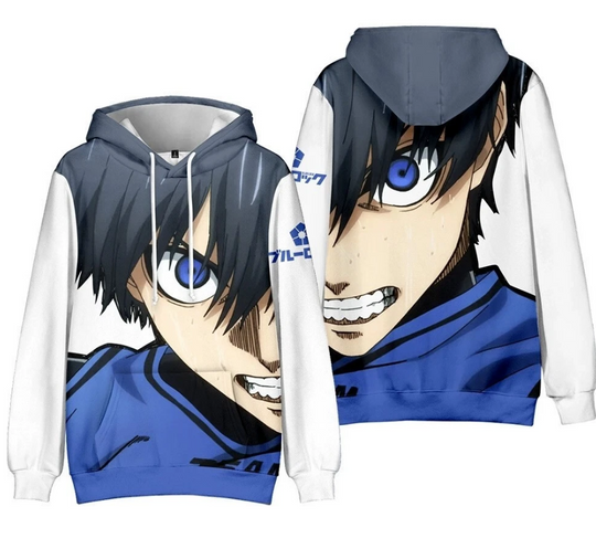 BLUE LOCK Anime Manga Hooded Sweatshirt Hoodie Pullover Sweater Coat