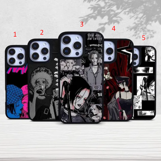 Nana Anime Japanese Sleek Matte Black Phone Case for iPhone 11 12 13 14 15 16 Pro Max/Samsung Galaxy s23 s24 + Ultra
