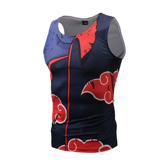 Akatsuki Cosplay Tank Top – Anime Muscle Shirt Vest