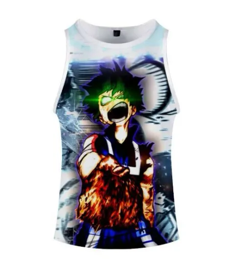Hero Anime Tank Top – Manga Vest Singlet Sleeveless Shirt
