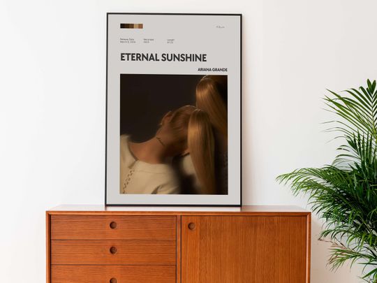 Eternal Sunshine Ariana Album Art Poster - Home Decor - Wall Art - Album Cover Art