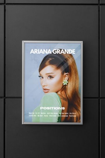 Ariana | Ariana Positions album poster | Positions poster | Poster | Wall art | Home decor