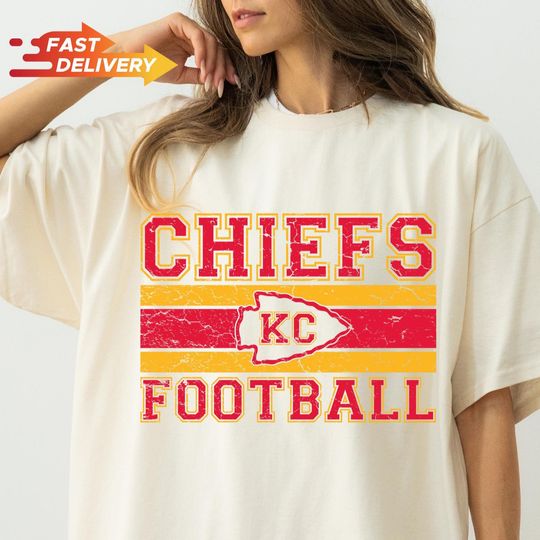 Vintage Chiefs Football Shirt, Kansas City Shirt, American Football, Game Day Shirt