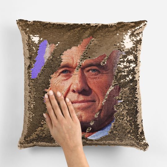 RFK JR - Robert F Kennedy Jr. Fan Sequin Pillow