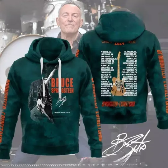 Bruce Springsteen & E Street Band World Tour 2024 Hoodie 3D