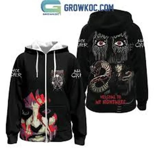 Rob Zombie and Alice Cooper Freaks on Parade Tour Zip 3D Hoodie