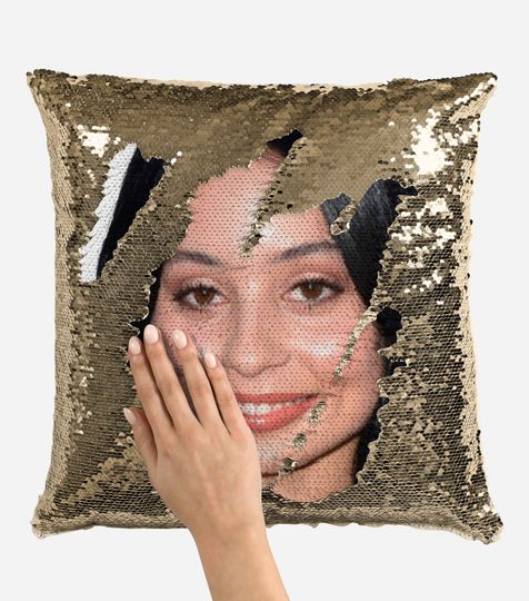 Alexa demie sequin pillow, beautiful alexa demie flip sequin Pillow, alexa demie pillow gift, alexa