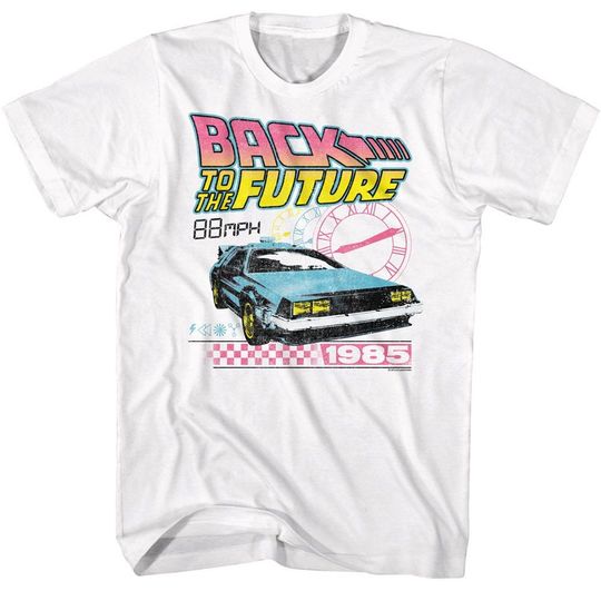 Back to the Future Clocks White T-Shirt