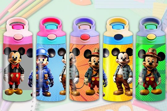 5 PNG M Mouse Cartoon 12 Oz Flip Top Tumbler , Magical Kingdom 12 oz Flip Top