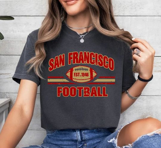 San Francisco Football Est 1946 T-Shirt, SF Football Team Shirt, Football Gameday Shirt, Sports Tee