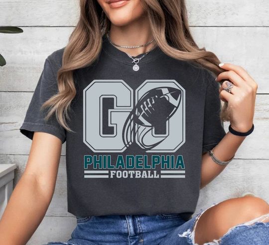 Lets Go Philadelphia Football Vintage T-Shirt, Football Team Shirt, American Football Gameday Shirt, Sports Tee, For Fan