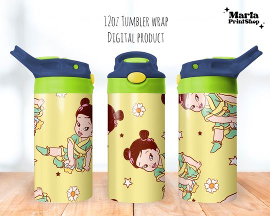 Magical Princess Tumbler, Sippy Cup 12oz, Magical Girly Flip Top Tumbler 12oz