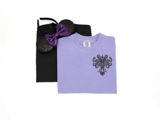 Haunted Mansion Wallpaper embroidered Tshirt, Disney Halloween sweatshirt, Haunted Mansion t-shirt, Disney Quarter zip, Disney Tanktop