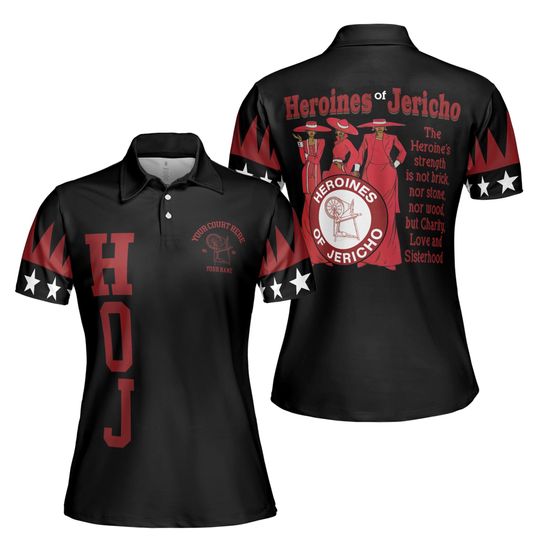 Personalized Heroines of Jericho HOJ Sisterhood Women's Polo Shirt